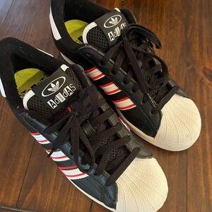 Adidas Superstar Core Black / White / Vivid Red Men’s Shoes Size 8.5
